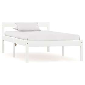 vidaXL Bed Frame vit massiv furu 90x200 cm 283184