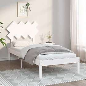 vidaXL Bed Frame vit 90x190 cm 3FT massivt trä 3104834