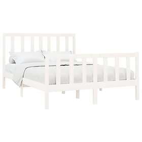 vidaXL Bed Frame vit massiv furu 160x200 cm 3106714
