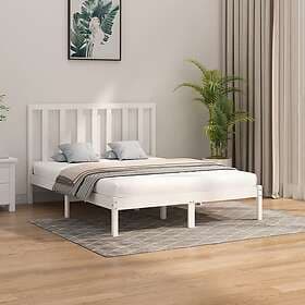 vidaXL Bed Frame vit massivt trä 160x200 cm 3106779