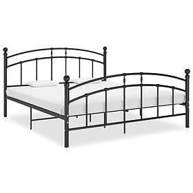 vidaXL Bed Frame svart metall 160x200 cm 324979