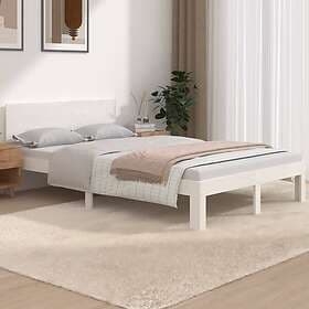 vidaXL Bed Frame vit massivt trä 120x190 cm 4FT 810466