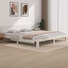 vidaXL Bed Frame vit massiv furu 200x200 cm 810516