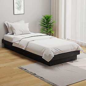 vidaXL Bed Frame grå massiv furu 75x190 cm 819934