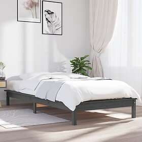 vidaXL Bed Frame grå 90x190 cm massiv furu 820573