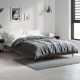 vidaXL Bed Frame rökfärgad ek 120x190 cm konstruerat trä 832298