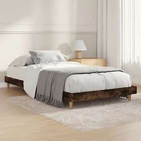 vidaXL Bed Frame rökfärgad ek 100x200 cm konstruerad trä 832058