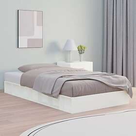 vidaXL Bed Frame vit 120x190 cm 4FT massivt trä 820707