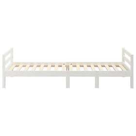 vidaXL Bed Frame vit 90x190 cm massiv furu 821635