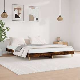 vidaXL Bed Frame rökfärgad ek 140x200 cm konstruerad trä 832042
