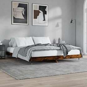 vidaXL Bed Frame rökfärgad ek 120x200 cm konstruerat trä 832154