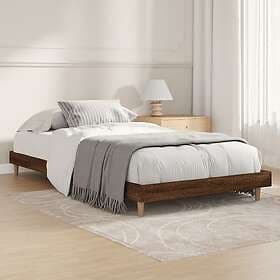 vidaXL Bed Frame brun ek 90x200 cm konstruerad trä 832068