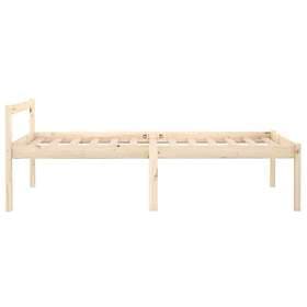vidaXL Bed Frame massiv furu 90x190 cm 3FT 810579