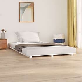 vidaXL Bed Frame vit 120x190 cm massiv furu 824599