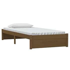 vidaXL Bed Frame honungsbrun massivt trä 90x190 cm 814917