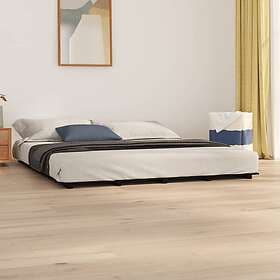 vidaXL Bed Frame svart 200x200 cm massiv furu 824562