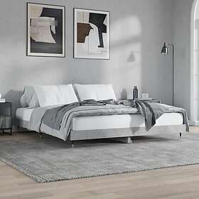 vidaXL Bed Frame betonggrå 200x200 cm konstruerat trä 832113