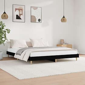 vidaXL Bed Frame svart 120x200 cm konstruerat trä 832046