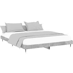 vidaXL Bed Frame betonggrå 160x200 cm konstruerat trä 832233