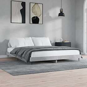 vidaXL Bed Frame betonggrå 140x200 cm konstruerad trä 832249