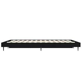 vidaXL Bed Frame svart 140x190 cm konstruerat trä 832278