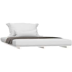 vidaXL Bed Frame vit 140x190 cm massiv furu 824604