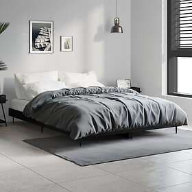 vidaXL Bed Frame svart 135x190 cm konstruerat trä 832286