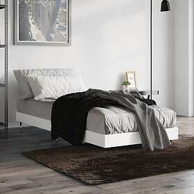 vidaXL Bed Frame vit 75x190 cm konstruerat trä 832205