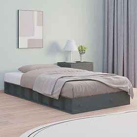 vidaXL Bed Frame grå 75x190 cm 2FT6 massiv trä 820698