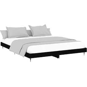 vidaXL Bed Frame svart 200x200 cm konstruerat trä 832110