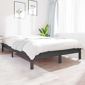 vidaXL Bed Frame grå 120x190 cm massiv furu 820578