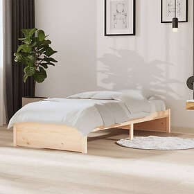 vidaXL Bed Frame massivt trä 90x190 cm 3FT 814914