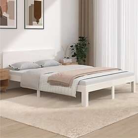 vidaXL Bed Frame vit massivt trä 150x200 cm 5FT 810501