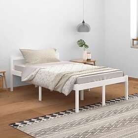 vidaXL Bed Frame vit massiv furu 120x200 cm 810610
