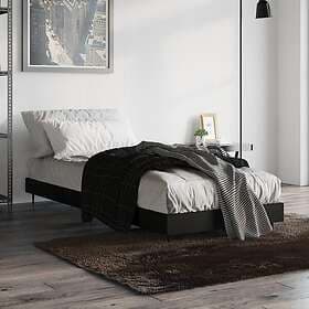 vidaXL Bed Frame svart 75x190 cm konstruerat trä 832310