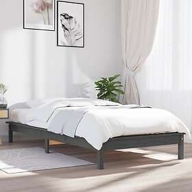 vidaXL Bed Frame grå 90x200 cm massiv furu 820528