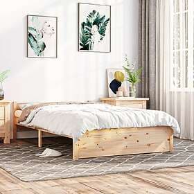 vidaXL Bed Frame massivt trä 120x200 cm 815039