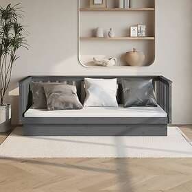 vidaXL Dagbädd grå 80x200 cm massiv furu 821561