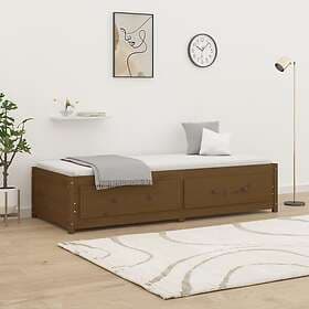 vidaXL Dagbädd honungsbrun 90x200 cm massiv furu 821592