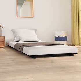 vidaXL Dagbädd svart 75x190 cm massivt furu 824597