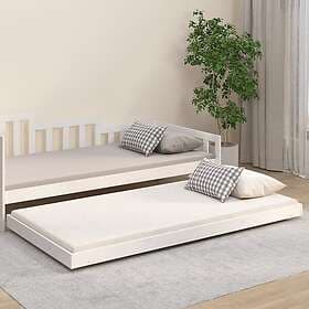 vidaXL Dagbädd Vit 80x200 cm massiv furu 823500