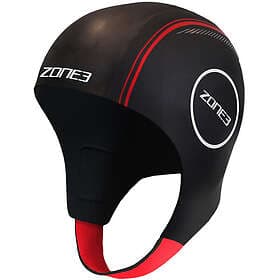 Zone3 Neoprene Swim Cap Black/Red 2023