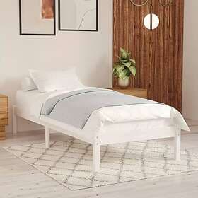 vidaXL Bed Frame vit massivt trä 90x190 cm 809983