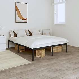 vidaXL Bed Frame metall svart 160x200 cm 350849