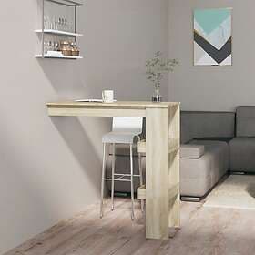 vidaXL Barbord väggmonterat sonoma-ek 102x45x103.5 cm konstruerat trä 811784