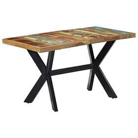 vidaXL Dining Table 140x70x75 cm Solid Reclaimed Wood 247439