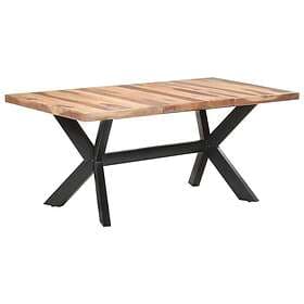 vidaXL Dining Table 180x90x75 cm Solid Wood Honey Finish 321548