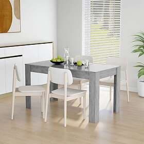 vidaXL Dining Table 140x74.5x76 cm Concrete Grey Engineered Wood 804206