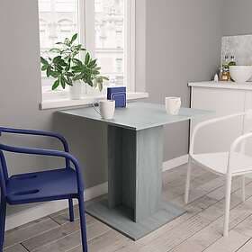 vidaXL Matbord grå sonoma 80x80x75 cm konstruerat trä 825823