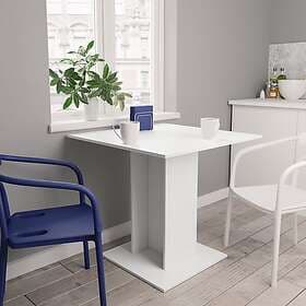 vidaXL Dining Table 80x80x75 cm White 800252